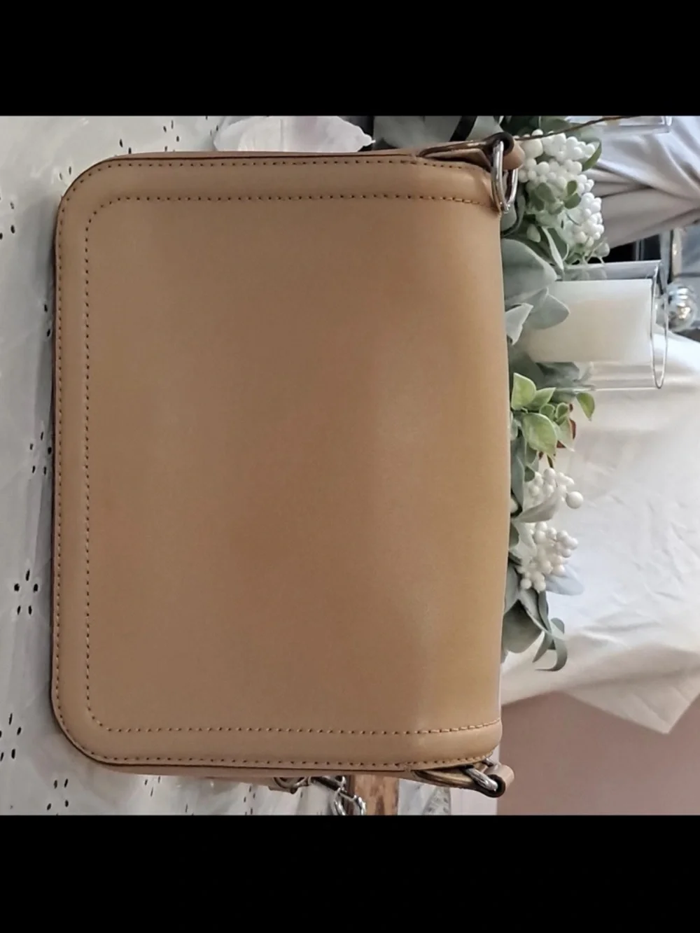 Marc Jacobs Beige Leather Crossbody with Signature Medallion - Picture 13 of 16